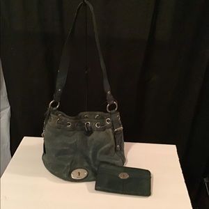 Fossil shoulder bag and wallet